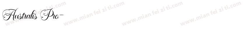 Australis Pro字体转换